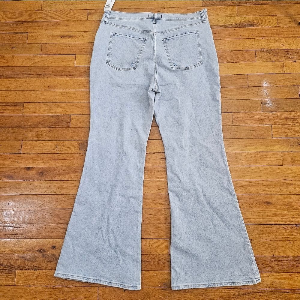 Abercrombie Fitch Flare Leg Blue Denim Jeans Size 35 - Picture 3 of 12